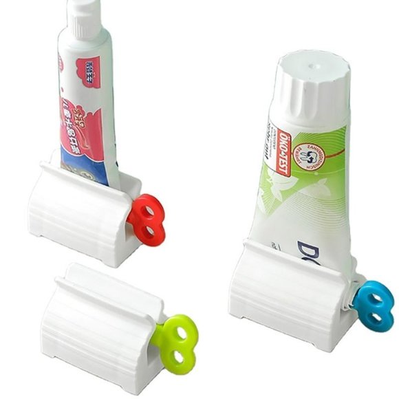 TableTop Toothpaste Tube Squeezer with Rolling squeezers Holder Dispenser - Picture 1 of 12